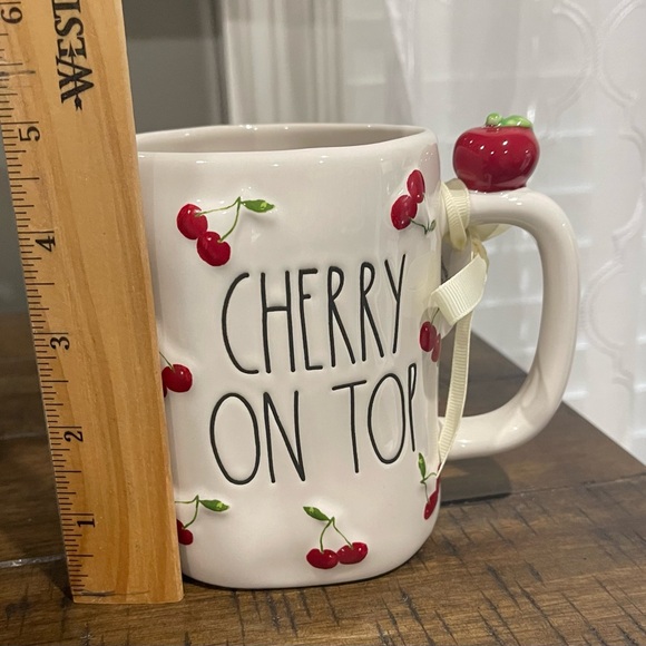 Rae Dunn Cherry On Top Mug - White and Red - Picture 5 of 7